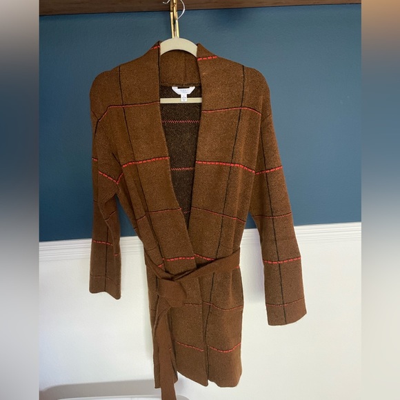 Time and Tru open front belted wrap sweater - Picture 1 of 2